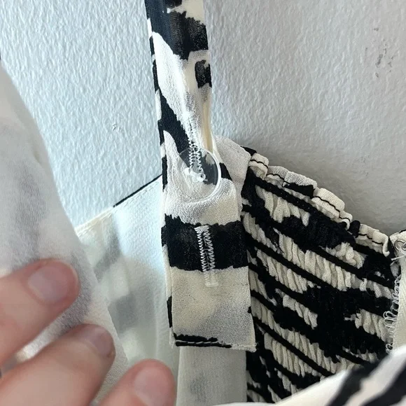 Reformation Nectarine Zebra Print Midi Dress - Picture 7 of 9